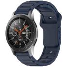 For Samsung Galaxy Watch 22mm I-Shaped Silicone Watch Band(Midnight Blue) - 1