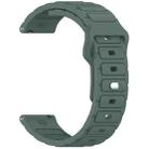 For Huawei Watch 22mm I-Shaped Silicone Watch Band(Green) - 2