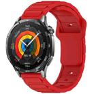 For Huawei Watch 22mm I-Shaped Silicone Watch Band(Red) - 1