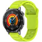 For Huawei Watch 22mm I-Shaped Silicone Watch Band(Lime Green) - 1