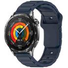 For Huawei Watch 22mm I-Shaped Silicone Watch Band(Midnight Blue) - 1