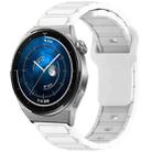 For Huawei Watch 20mm I-Shaped Silicone Watch Band(White) - 1