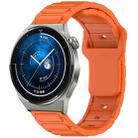 For Huawei Watch 20mm I-Shaped Silicone Watch Band(Orange) - 1