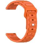 For Huawei Watch 20mm I-Shaped Silicone Watch Band(Orange) - 2