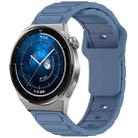For Huawei Watch 20mm I-Shaped Silicone Watch Band(Blue) - 1