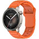 For Amazfit 22mm I-Shaped Silicone Watch Band(Orange) - 1