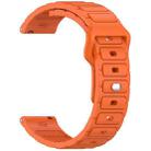 For Amazfit 22mm I-Shaped Silicone Watch Band(Orange) - 2