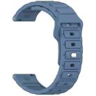 For Amazfit 22mm I-Shaped Silicone Watch Band(Blue) - 2