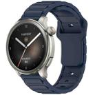 For Amazfit 22mm I-Shaped Silicone Watch Band(Midnight Blue) - 1