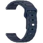 For Amazfit 20mm I-Shaped Silicone Watch Band(Midnight Blue) - 2