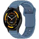 For Garmin 22mm I-Shaped Silicone Watch Band(Blue) - 1