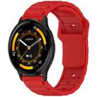 For Garmin 22mm I-Shaped Silicone Watch Band(Red) - 1