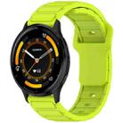 For Garmin 22mm I-Shaped Silicone Watch Band(Lime Green) - 1