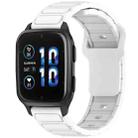 For Garmin 20mm I-Shaped Silicone Watch Band(White) - 1