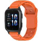 For Garmin 20mm I-Shaped Silicone Watch Band(Orange) - 1