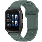 For Garmin 20mm I-Shaped Silicone Watch Band(Green) - 1