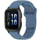 For Garmin 20mm I-Shaped Silicone Watch Band(Blue) - 1