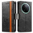 For vivo Y300 Pro CaseNeo Splicing Dual Magnetic Buckle Leather Phone Case(Black) - 2