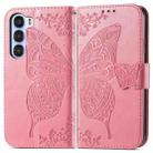 For ZTE Nubia S 5G Butterfly Love Flower Embossed Leather Phone Case(Pink) - 2