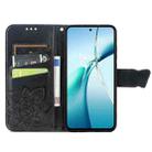 For ZTE Nubia S 5G Butterfly Love Flower Embossed Leather Phone Case(Black) - 3