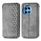 For OnePlus Ace 3 Pro Cubic Grid Pressed Magnetic Leather Phone Case(Gray) - 2