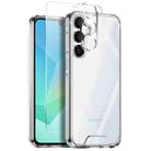 For Samsung Galaxy A16 5G / 4G NORTHJO 3 in 1 Clear Phone Case with Screen Protector Lens Film - 1