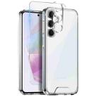 For Samsung Galaxy A35 5G NORTHJO 3 in 1 Clear Phone Case with Screen Protector Lens Film - 1
