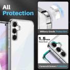 For Samsung Galaxy A35 5G NORTHJO 3 in 1 Clear Phone Case with Screen Protector Lens Film - 3
