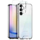 For Samsung Galaxy A25 5G NORTHJO 3 in 1 Clear Phone Case with Screen Protector Lens Film - 1