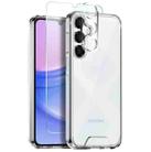 For Samsung Galaxy A15 5G / 4G NORTHJO 3 in 1 Clear Phone Case with Screen Protector Lens Film - 1