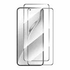 For Xiaomi 15 2pcs ENKAY Hat-Prince 0.18mm High Aluminum-silicon Tempered Glass Film, Support Ultrasonic Fingerprint Unclock - 1