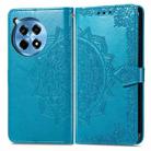 For OnePlus Ace 3 Pro Mandala Flower Embossed Leather Phone Case(Blue) - 2