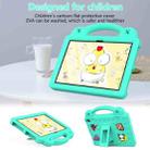 For Amazon Fire HD8 2024 / 2022 / HD8 Plus Handle Kickstand Children EVA Shockproof Tablet Case(MintGreen) - 2