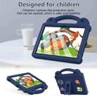 For Amazon Fire HD8 2024 / 2022 / HD8 Plus Handle Kickstand Children EVA Shockproof Tablet Case(NavyBlue) - 2