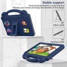 For Amazon Fire HD8 2024 / 2022 / HD8 Plus Handle Kickstand Children EVA Shockproof Tablet Case(NavyBlue) - 3