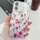 For iPhone 16 Electroplating Flowers Plants Texture TPU Phone Case(Carnation FL7) - 1