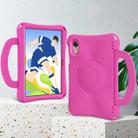 For Honor Pad X8 Pro 11.5 2023 Handle Football Shaped EVA Shockproof Tablet Case(Rose Red) - 3