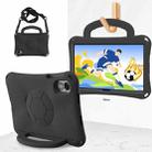 For Honor Pad X9 Handle Football Shaped EVA Shockproof Tablet Case(Black) - 1