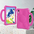For Honor Pad X9 Handle Football Shaped EVA Shockproof Tablet Case(Rose Red) - 3