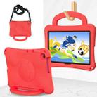 For Honor Pad X8 / X8 Lite 10.1 Handle Football Shaped EVA Shockproof Tablet Case(Red) - 1