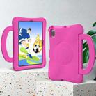 For Honor Pad V7 10.4 2024 Handle Football Shaped EVA Shockproof Tablet Case(Rose Red) - 3