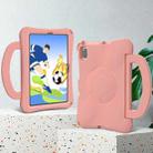 For Honor Pad V7 10.4 2024 Handle Football Shaped EVA Shockproof Tablet Case(Light Pink) - 3