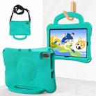 For Honor Pad V7 10.4 2024 Handle Football Shaped EVA Shockproof Tablet Case(Mint  Green) - 1