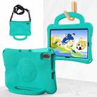 For Honor Pad V6 10.4 2024 Handle Football Shaped EVA Shockproof Tablet Case(Mint  Green) - 1