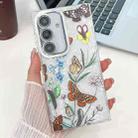 For Samsung Galaxy S24 5G Electroplating Flowers Plants Texture TPU Phone Case(Butterfly Love Flower FL17) - 1