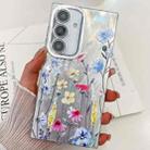 For Samsung Galaxy A25 5G Electroplating Flowers Plants Texture TPU Phone Case(Wildflower FL2) - 1