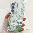 For Samsung Galaxy A54 5G Electroplating Flowers Plants Texture TPU Phone Case(Green Plants FL5) - 1