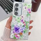 For Samsung Galaxy A54 5G Electroplating Flowers Plants Texture TPU Phone Case(Colorful Peony FL10) - 1