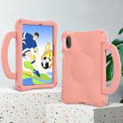 For Huawei MatePad SE 11 2024 Handle Football Shaped EVA Shockproof Tablet Case(Light Pink) - 3