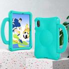 For Huawei MatePad SE 11 2024 Handle Football Shaped EVA Shockproof Tablet Case(Mint  Green) - 3